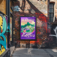 Travel to Machu Picchu Vintage Adventure Travel Poster PosterGoat