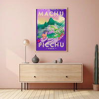 Travel to Machu Picchu Vintage Adventure Travel Poster PosterGoat