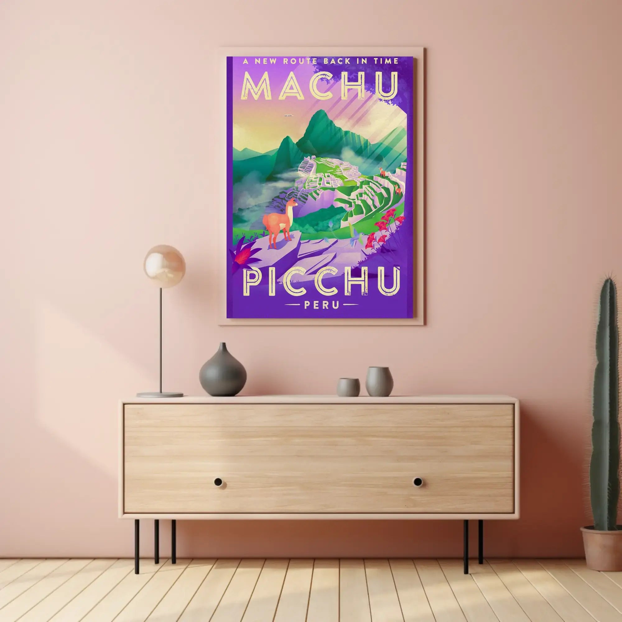 Travel to Machu Picchu Vintage Adventure Travel Poster PosterGoat