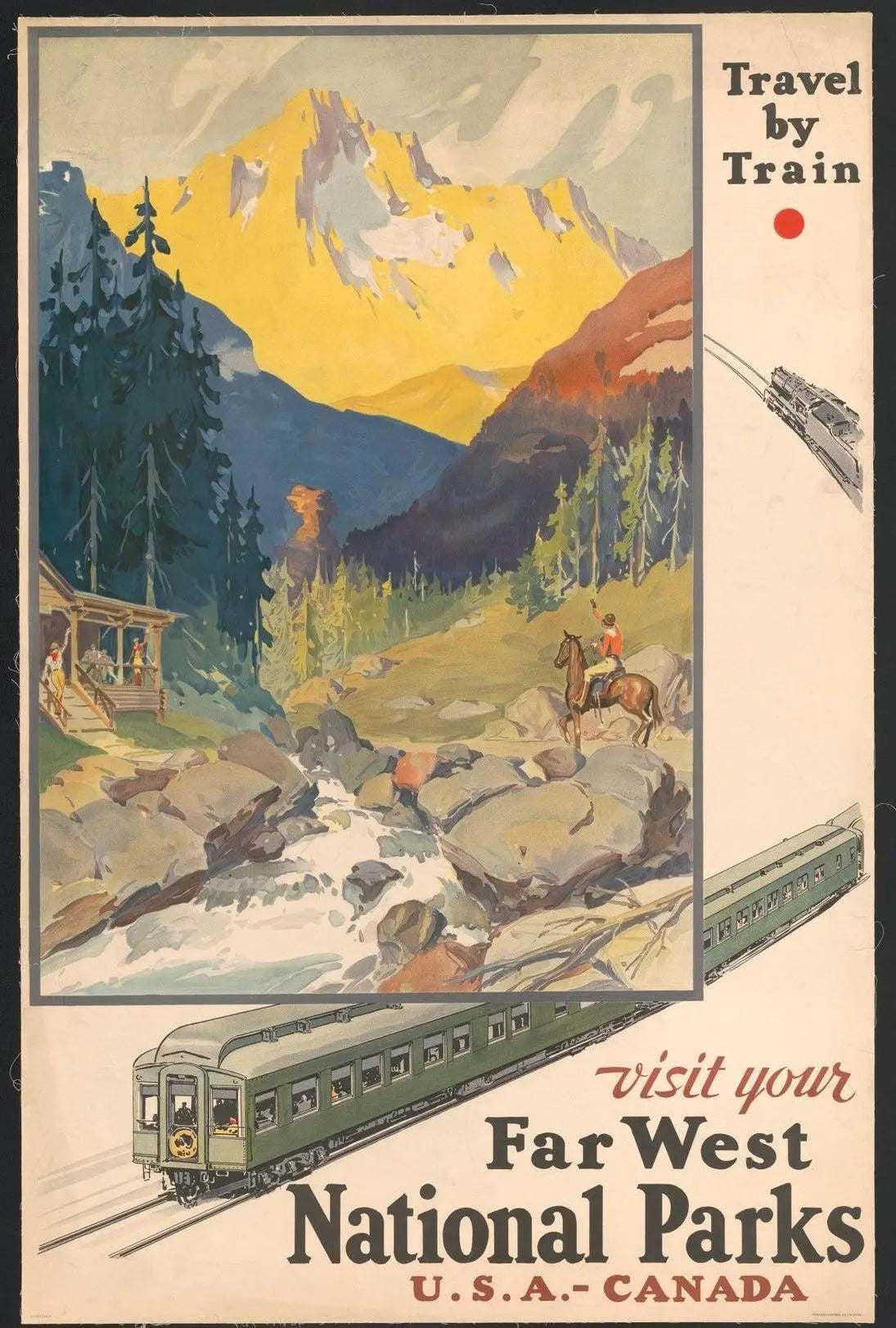 Travel to the Majestic Mountains National Park Poster PosterGoat