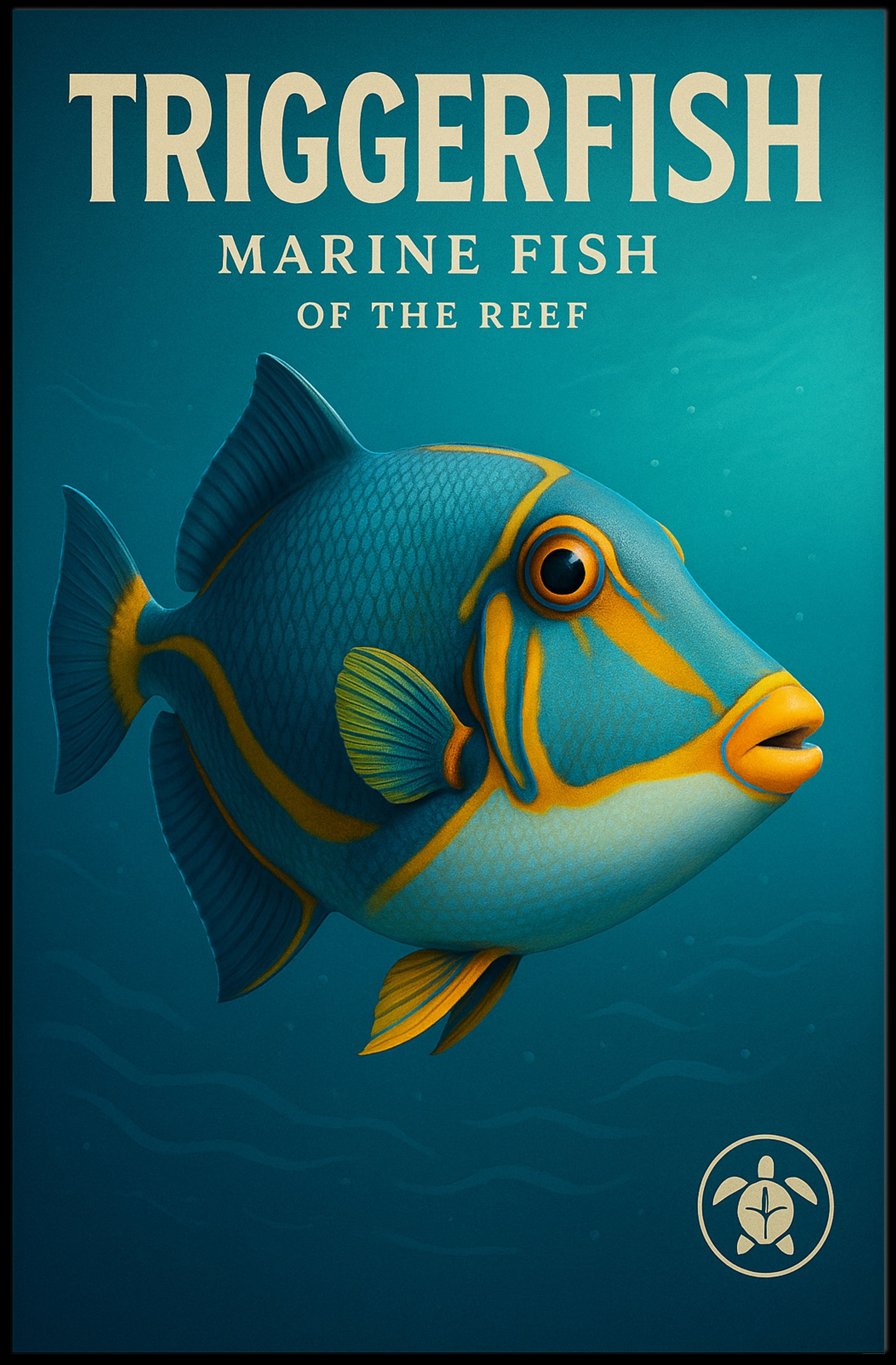 Triggerfish Marine Fish of the Reef Poster PosterGoat