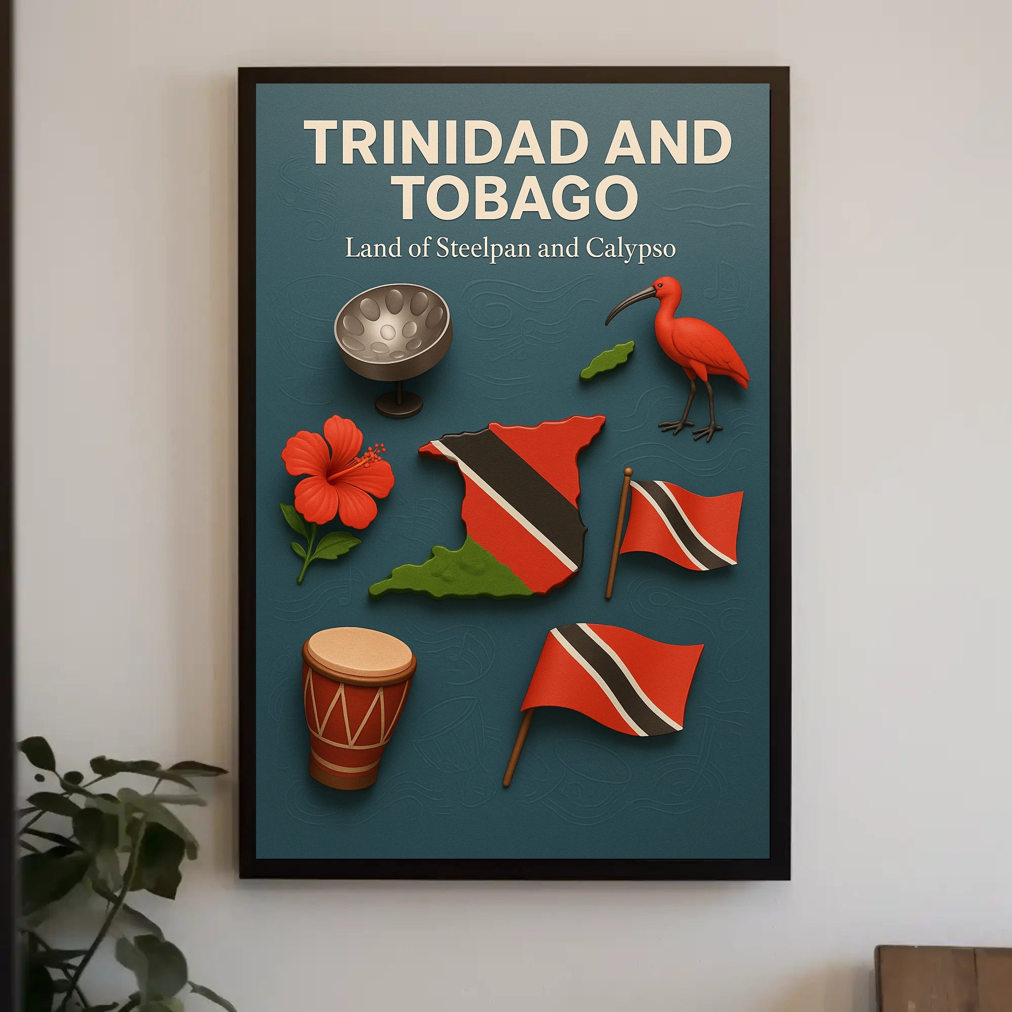 Trinidad And Tobago Land Of Steelpan Poster PosterGoat