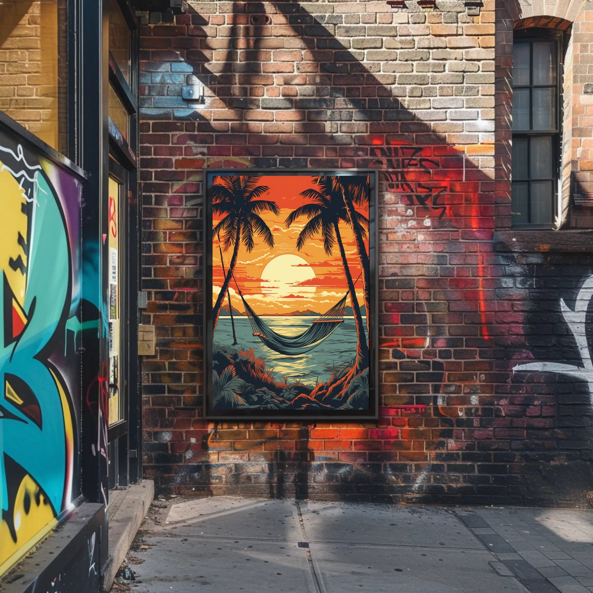 Tropical Beach Escape Travel Poster PosterGoat