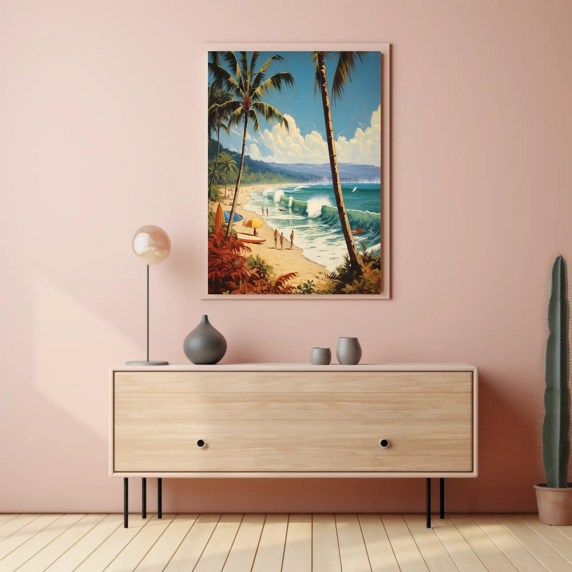 Tropical Beach Getaway Travel Poster PosterGoat