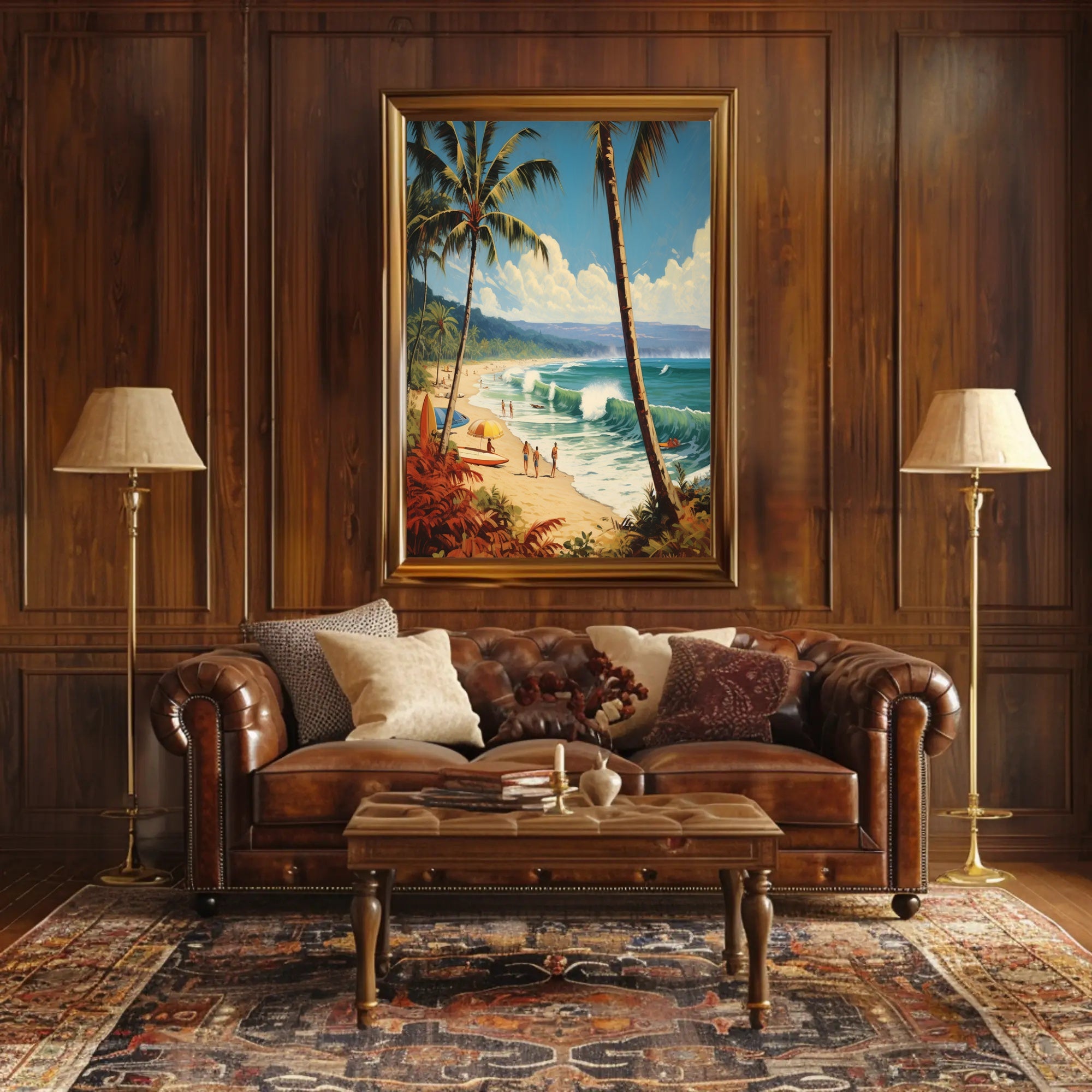 Tropical Beach Getaway Travel Poster PosterGoat