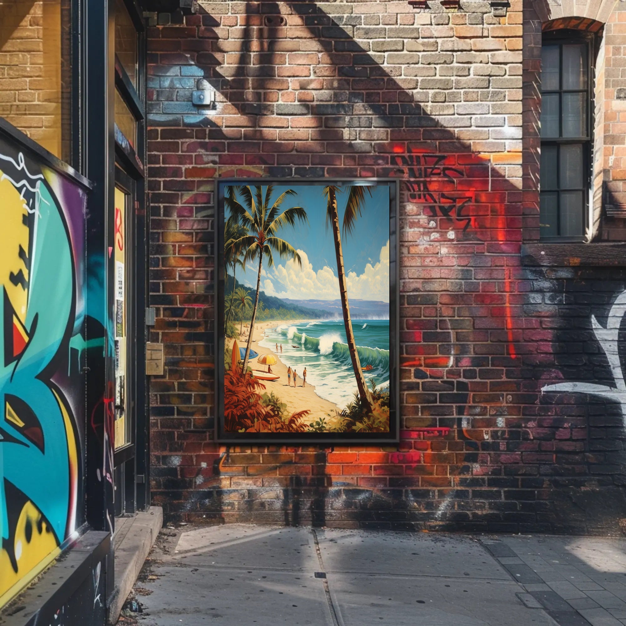 Tropical Beach Getaway Travel Poster PosterGoat