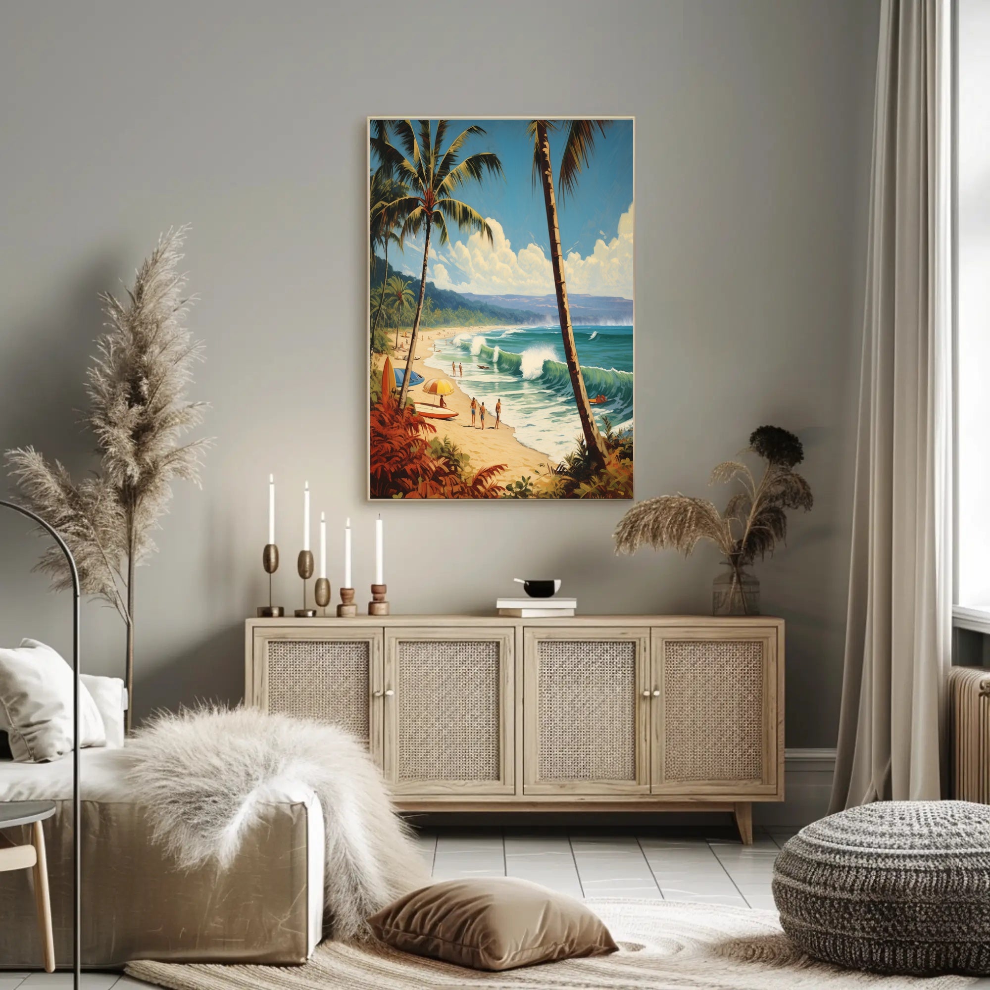 Tropical Beach Getaway Travel Poster PosterGoat