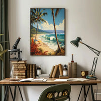 Tropical Beach Getaway Travel Poster PosterGoat