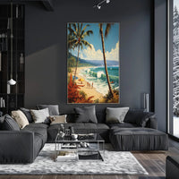 Tropical Beach Getaway Travel Poster PosterGoat