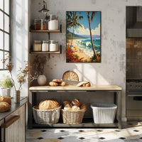 Tropical Beach Getaway Travel Poster PosterGoat