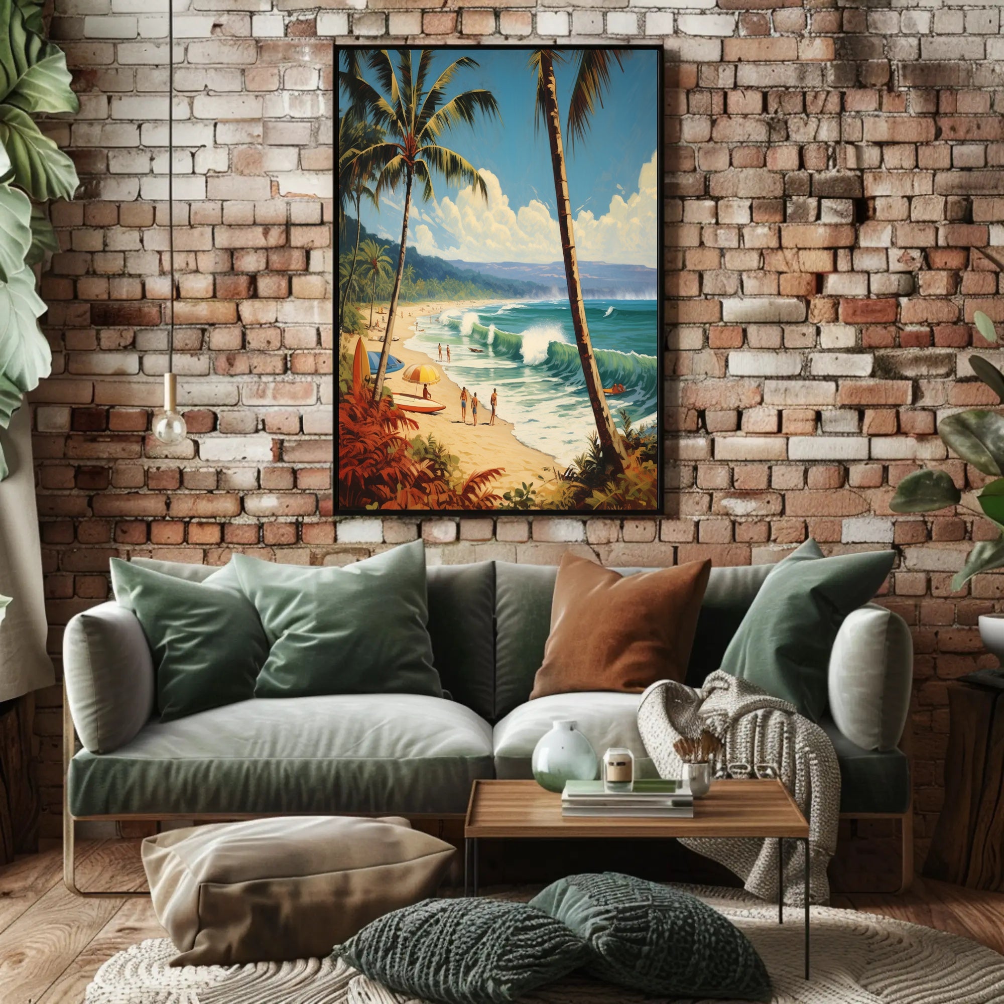 Tropical Beach Getaway Travel Poster PosterGoat