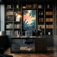 Tropical Rainforest Serenity Illustration Poster - Abstract, Artistic, or Pop Culture Poster PosterGoat