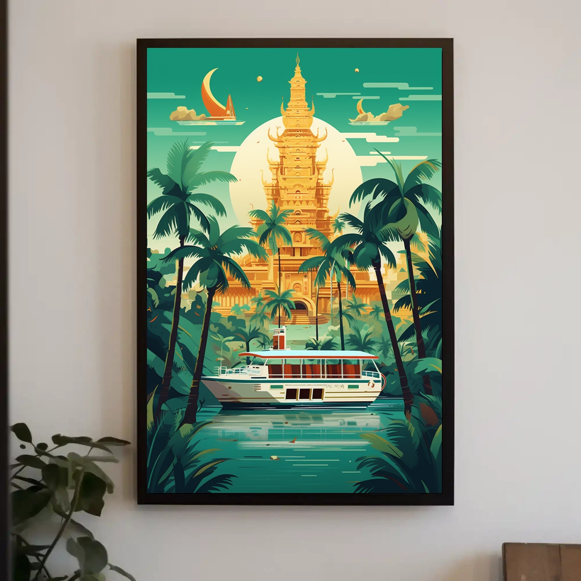 Tropical Serenity Travel Poster PosterGoat