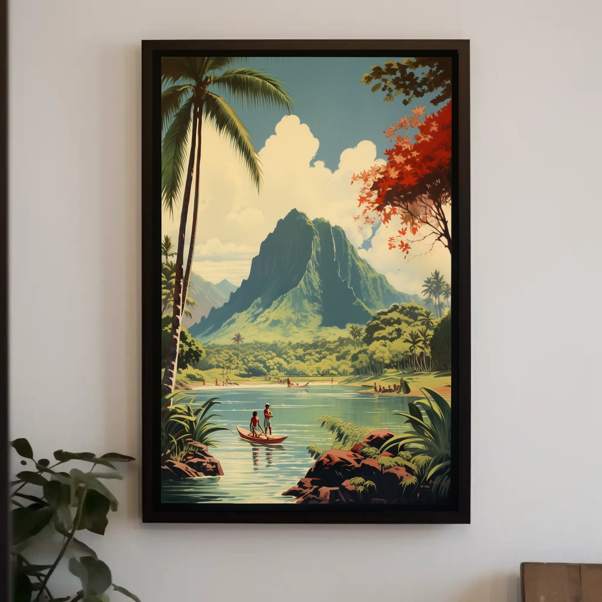 Tropical Tranquility Vintage Travel Adventure Poster PosterGoat