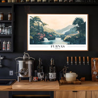 Tropical Waterfalls Landscape Art Print: Travel Poster PosterGoat