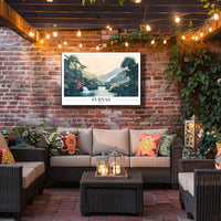 Tropical Waterfalls Landscape Art Print: Travel Poster PosterGoat