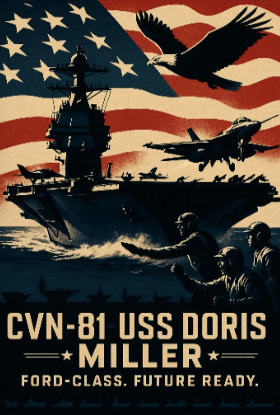 USS Doris Miller Powerhouse of Innovation Recruitment Poster PosterGoat