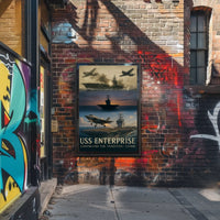 USS Enterprise Legacy Naval Aviation Historical Poster PosterGoat