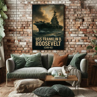 USS Franklin D. Roosevelt CVB42 PosterGoat