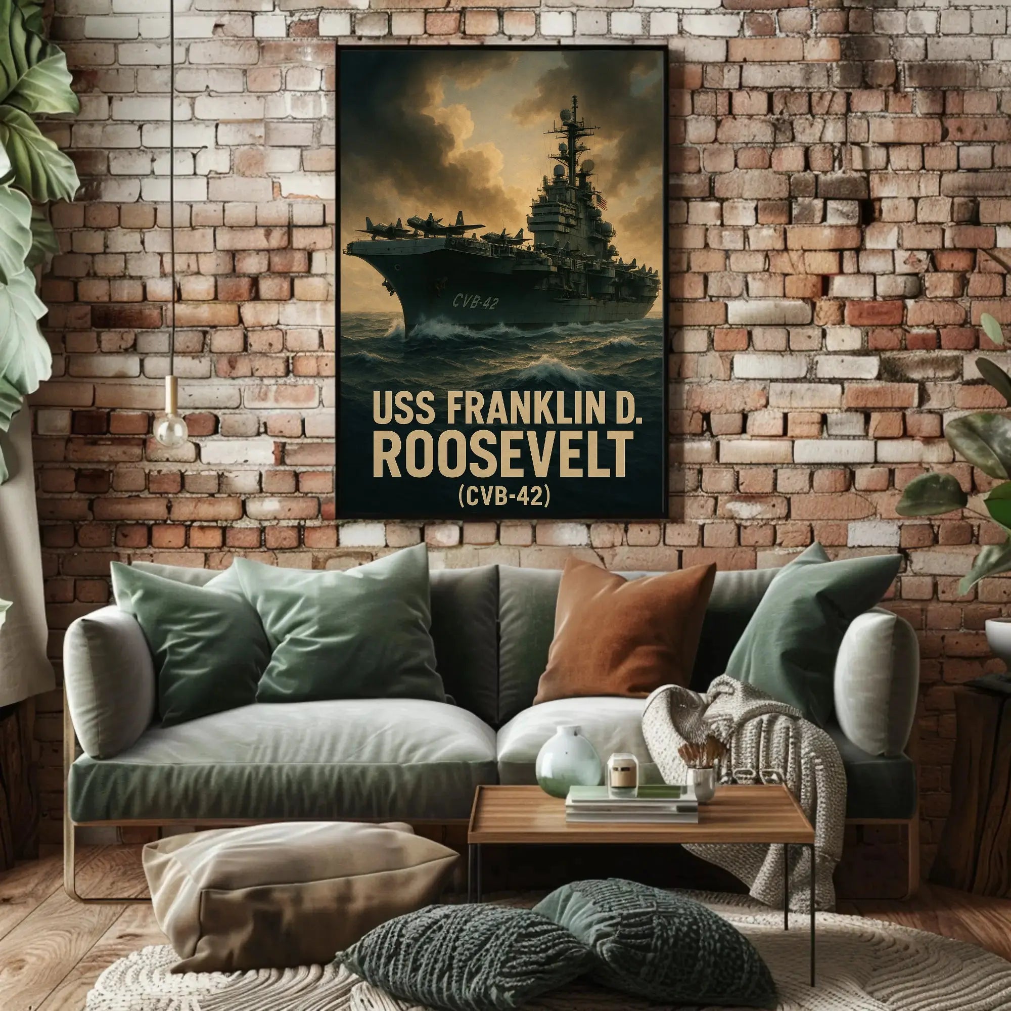 USS Franklin D. Roosevelt CVB42 PosterGoat
