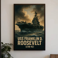 USS Franklin D. Roosevelt CVB42 PosterGoat