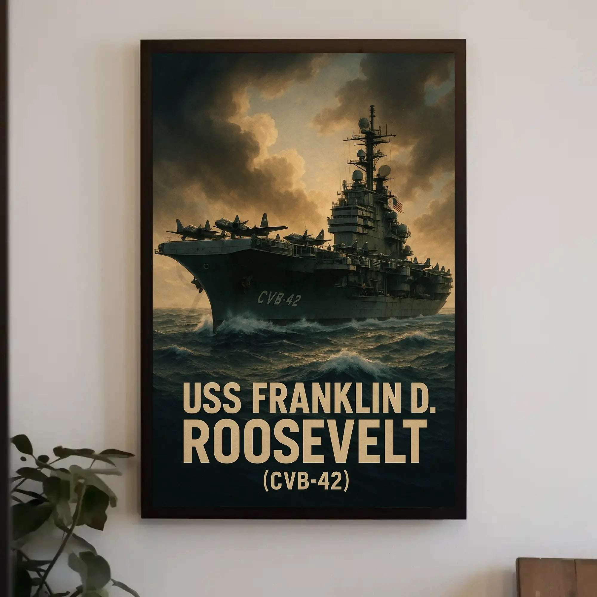 USS Franklin D. Roosevelt CVB42 PosterGoat