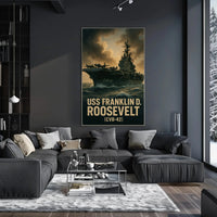 USS Franklin D. Roosevelt CVB42 PosterGoat