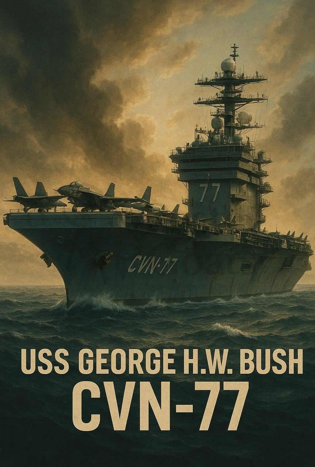 USS George H.W. Bush CVN-77 Poster PosterGoat