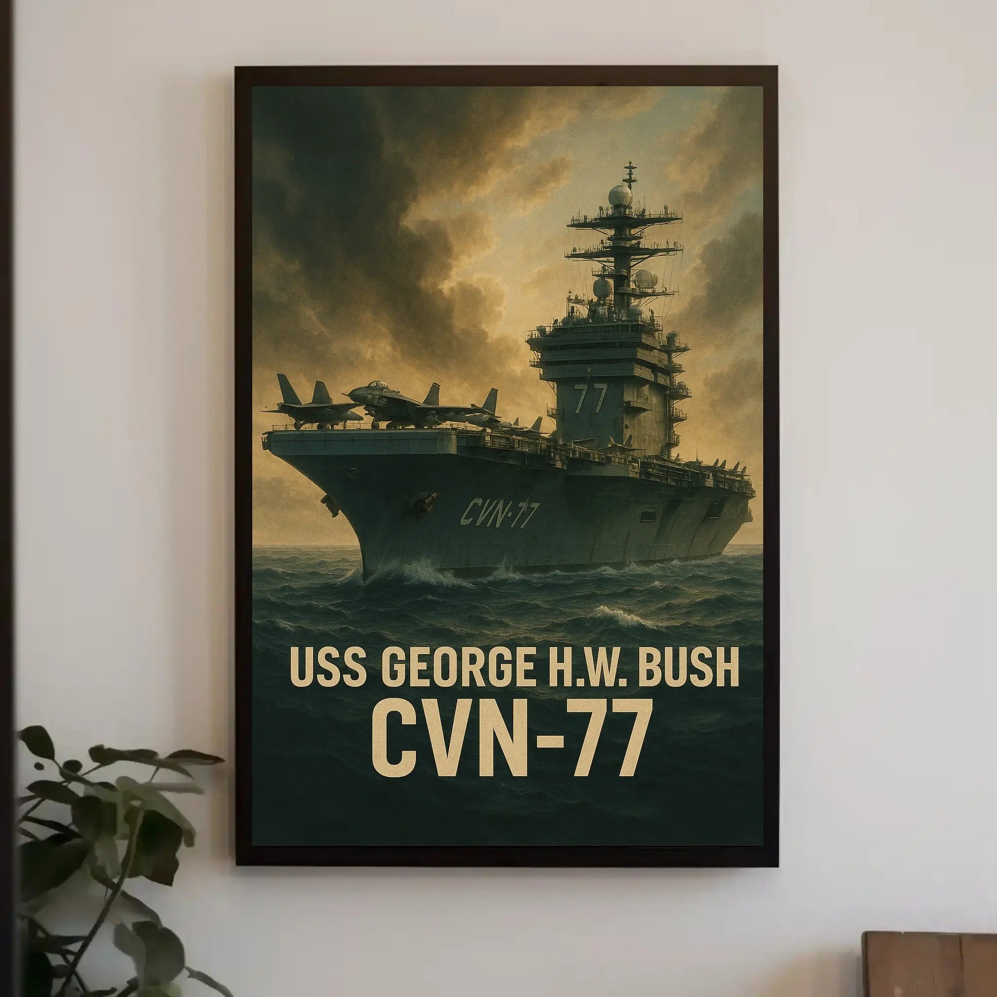 USS George H.W. Bush CVN-77 Poster PosterGoat
