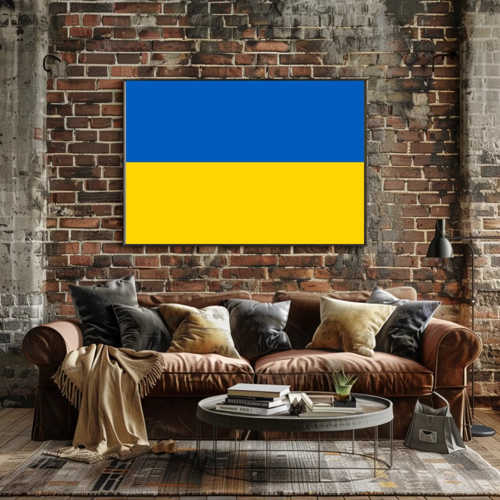 Ukrainian National Flag: Patriotic Symbol, Country Flag Poster PosterGoat