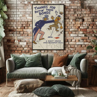 Uncle Sam Punches Enemy in WWII Propaganda Poster PosterGoat