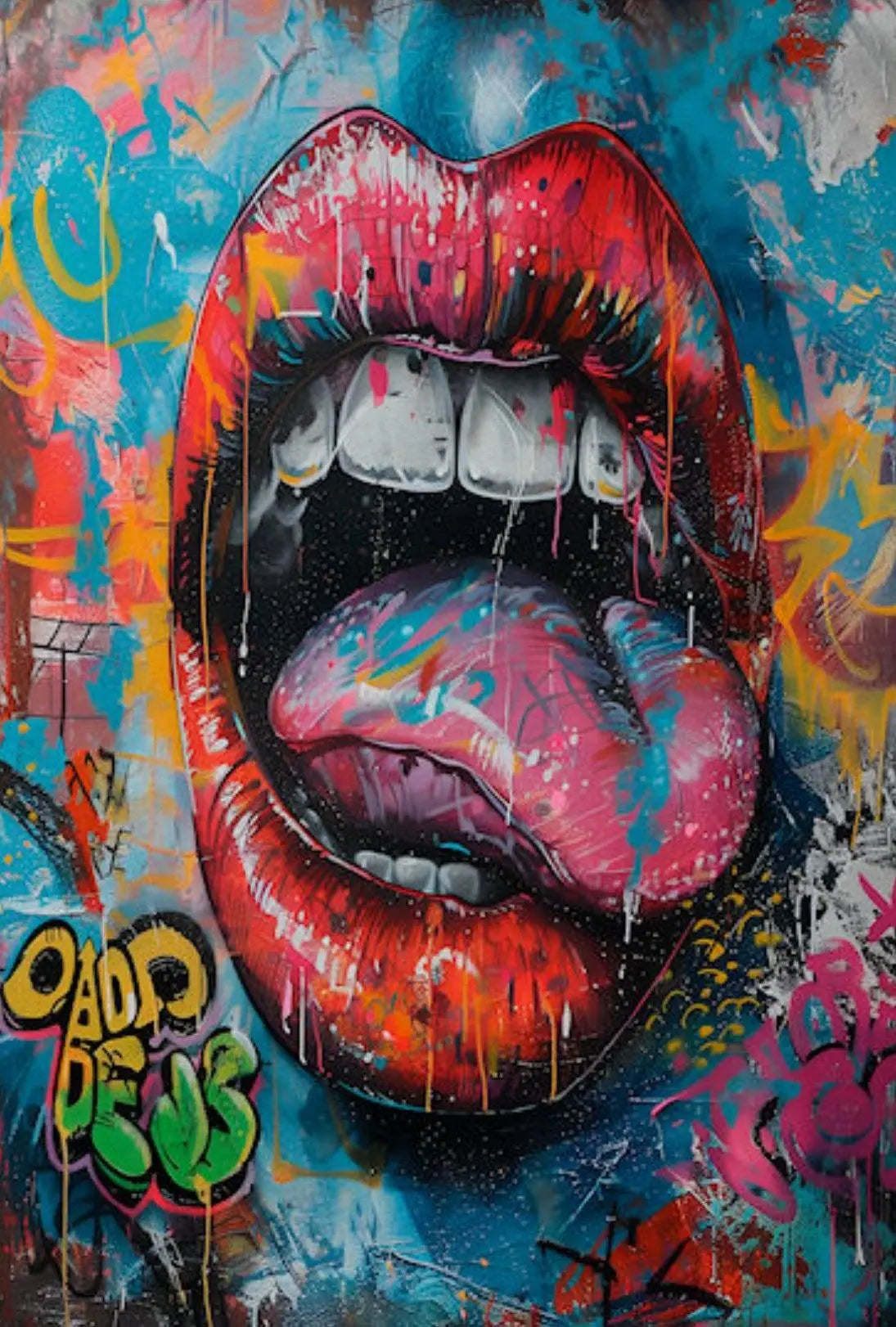 Urban Expression Pop Art-Inspired Street Culture Poster PosterGoat