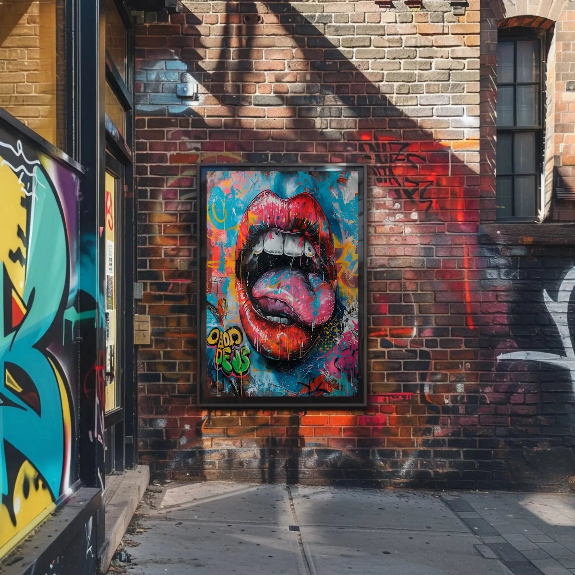 Urban Expression Pop Art-Inspired Street Culture Poster PosterGoat