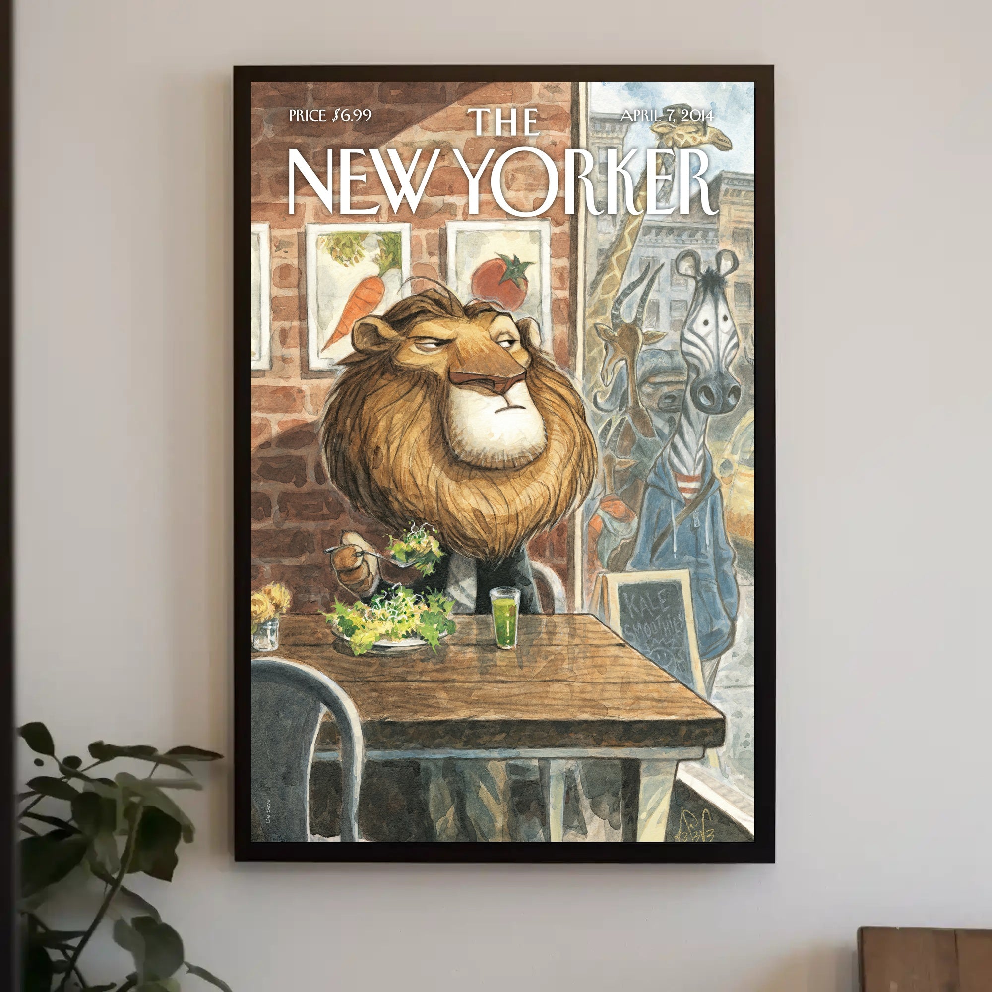 Urban Wildlife Takes Manhattan: Artistic Animal Poster PosterGoat