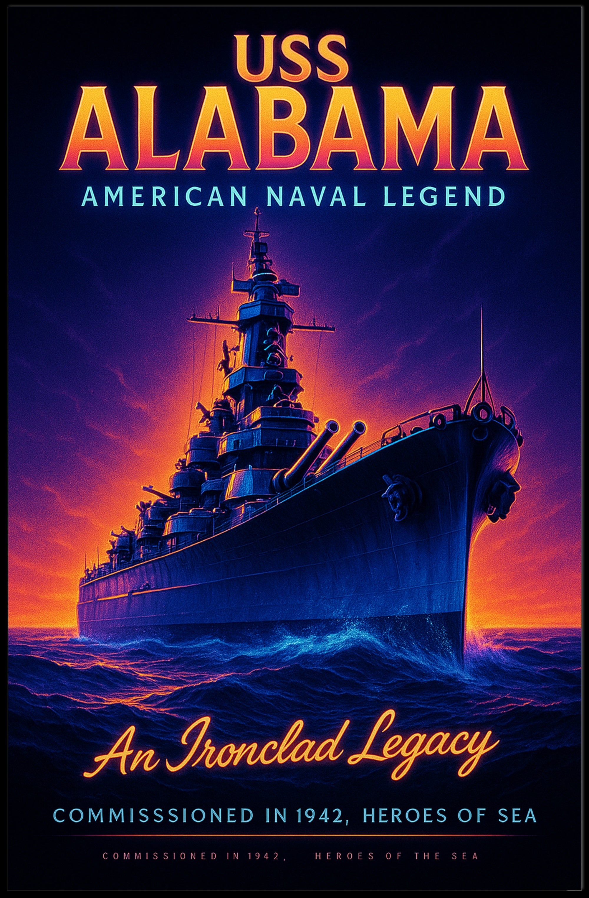 Uss Alabama An Ironclad Legacy Poster PosterGoat