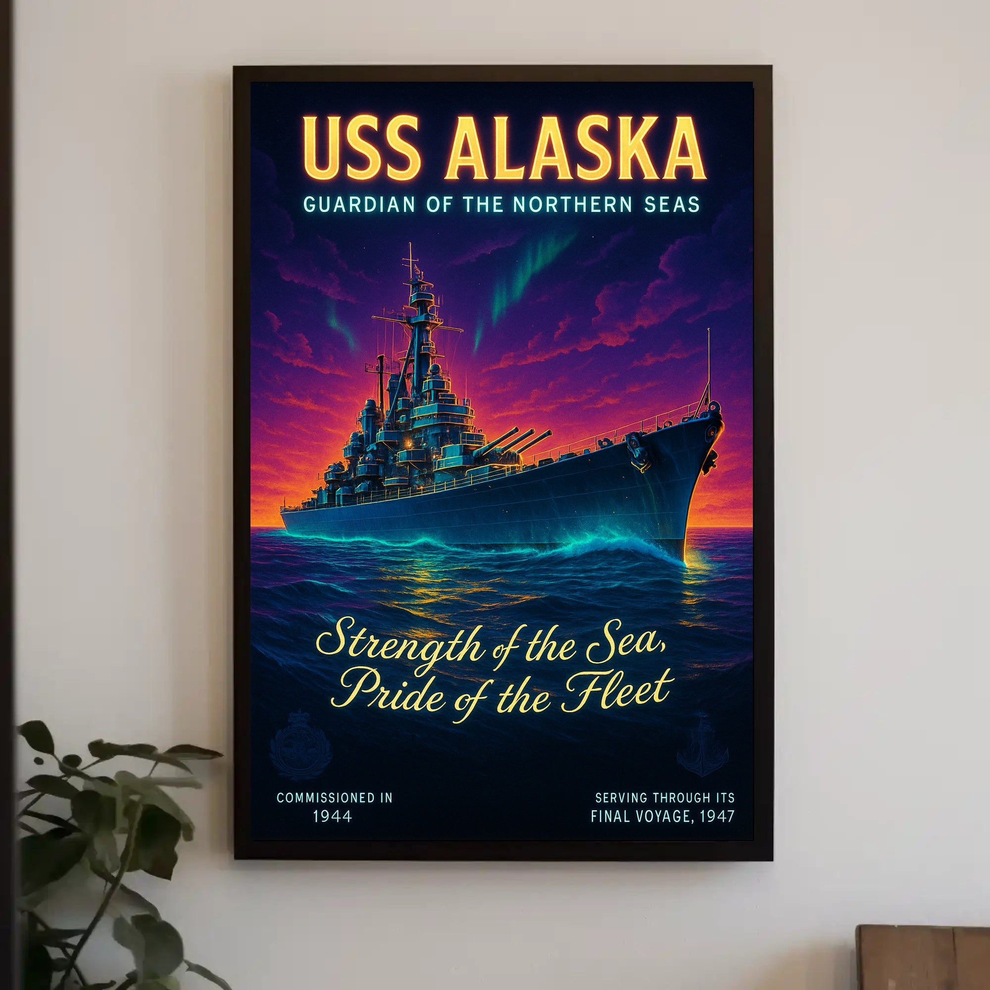 Uss Alaska Guardian Of The Northern Poster PosterGoat