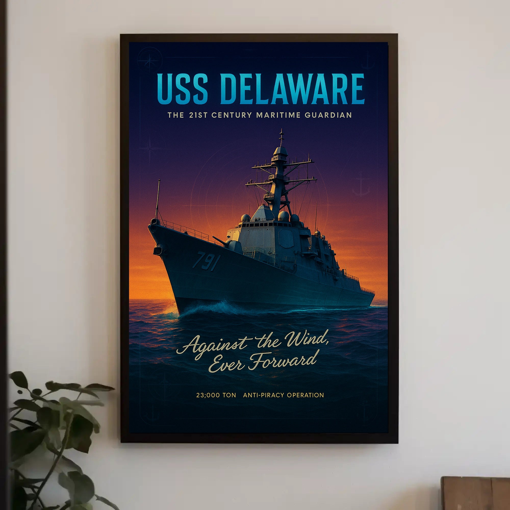 Uss Delaware The 21St Century Maritime Poster PosterGoat