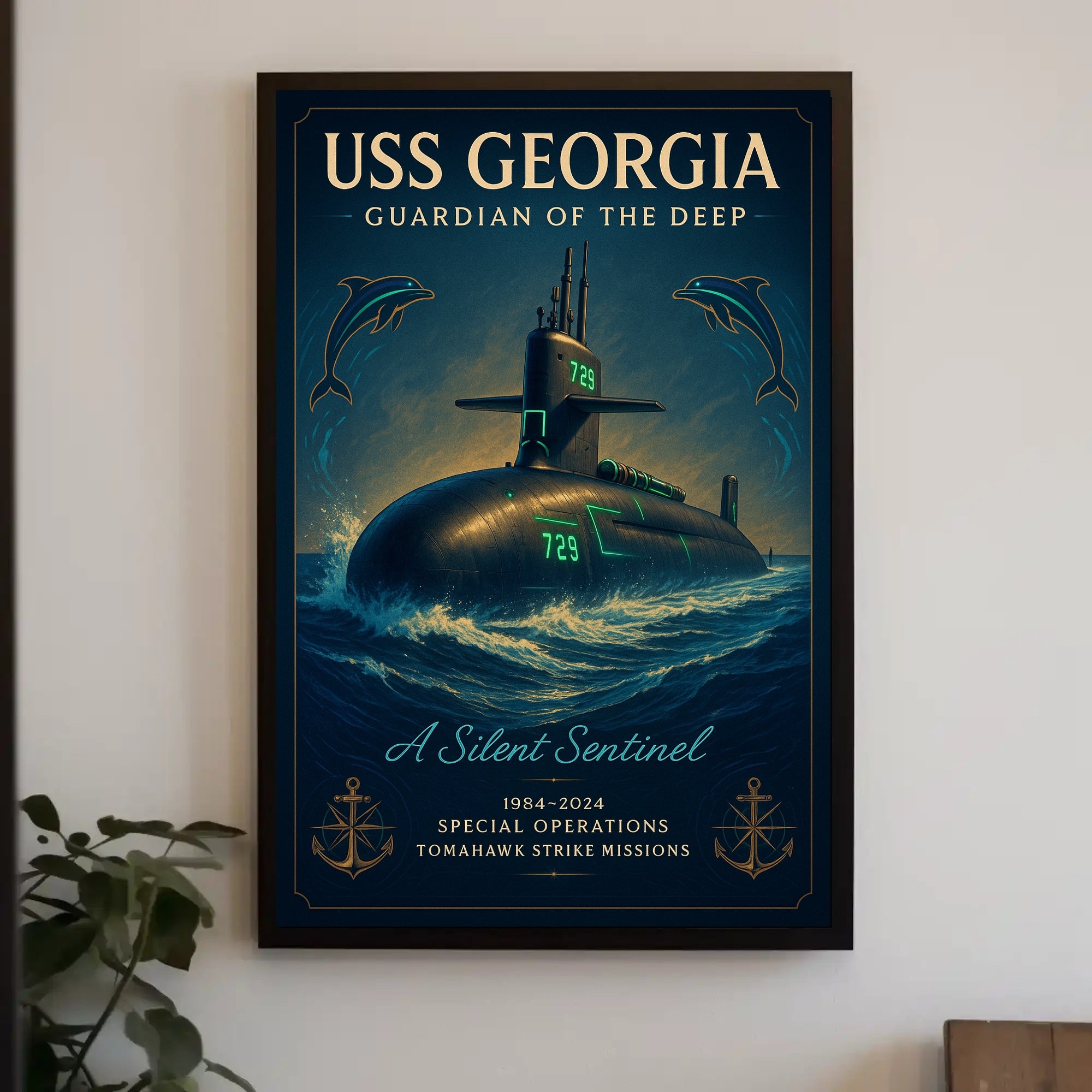 Uss Georgia Guardian Of The Deep Poster PosterGoat