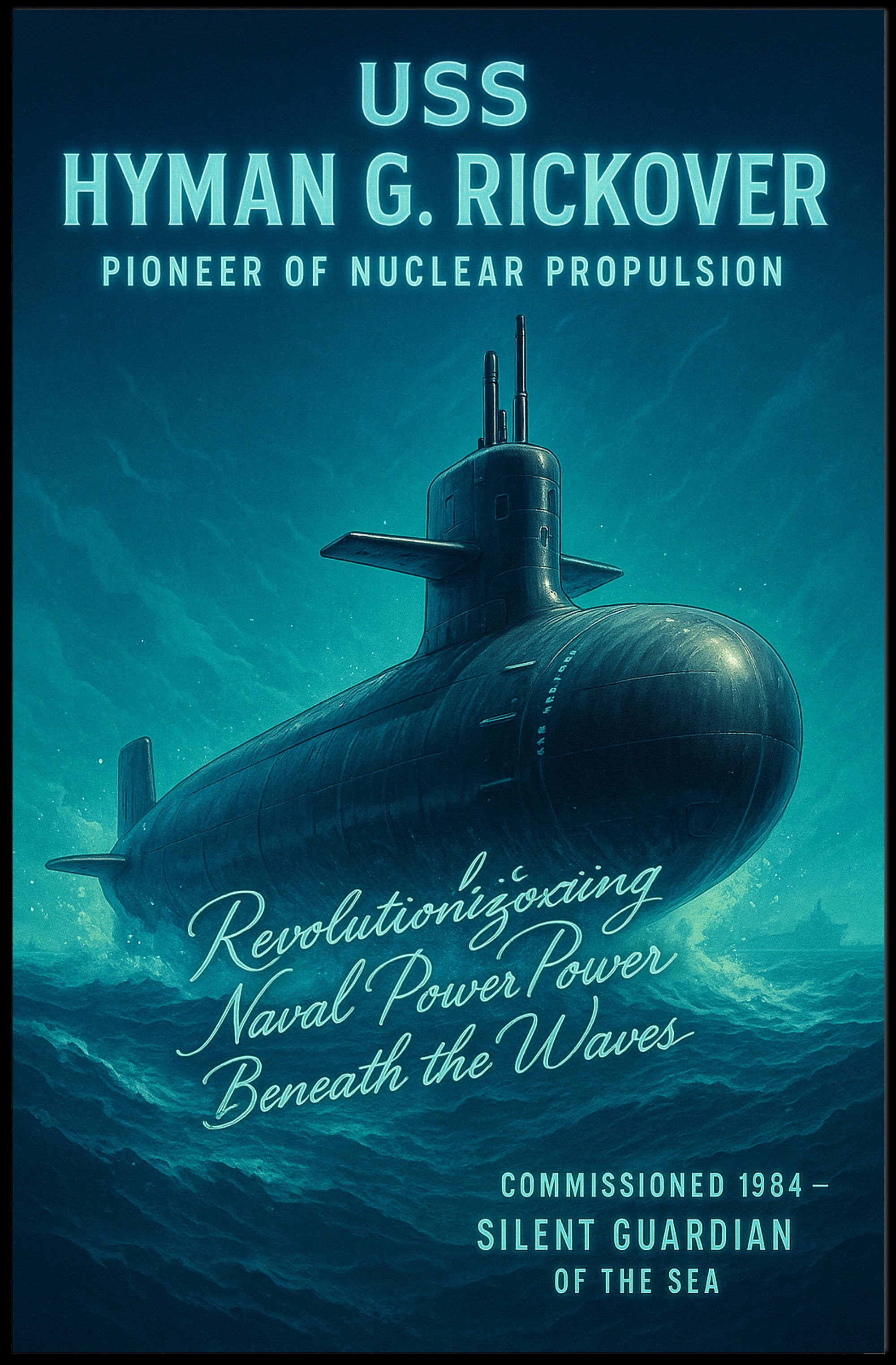Uss Hyman G. Rickover Silent Guardian Poster PosterGoat