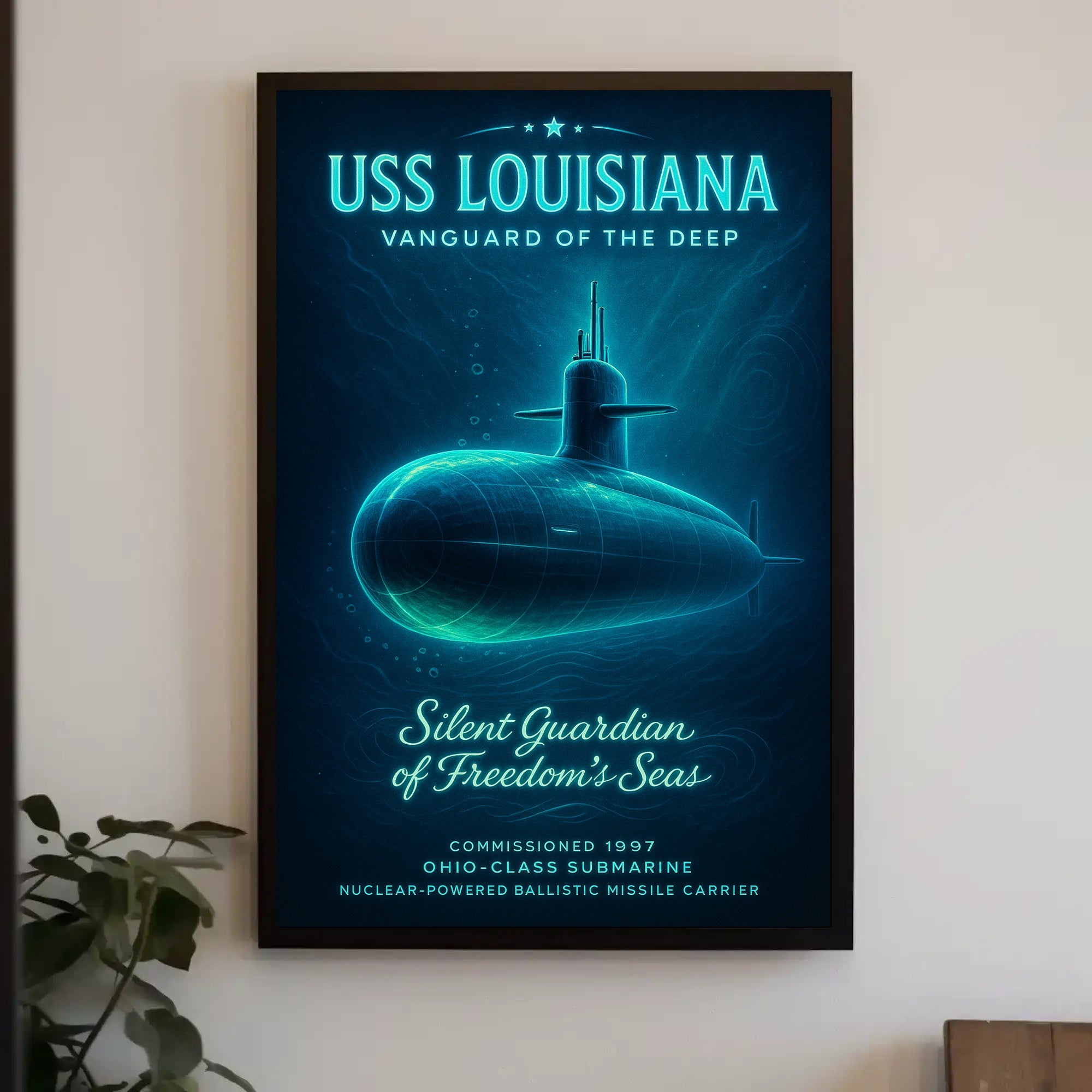 Uss Louisiana Vanguard Of The Deep Poster PosterGoat