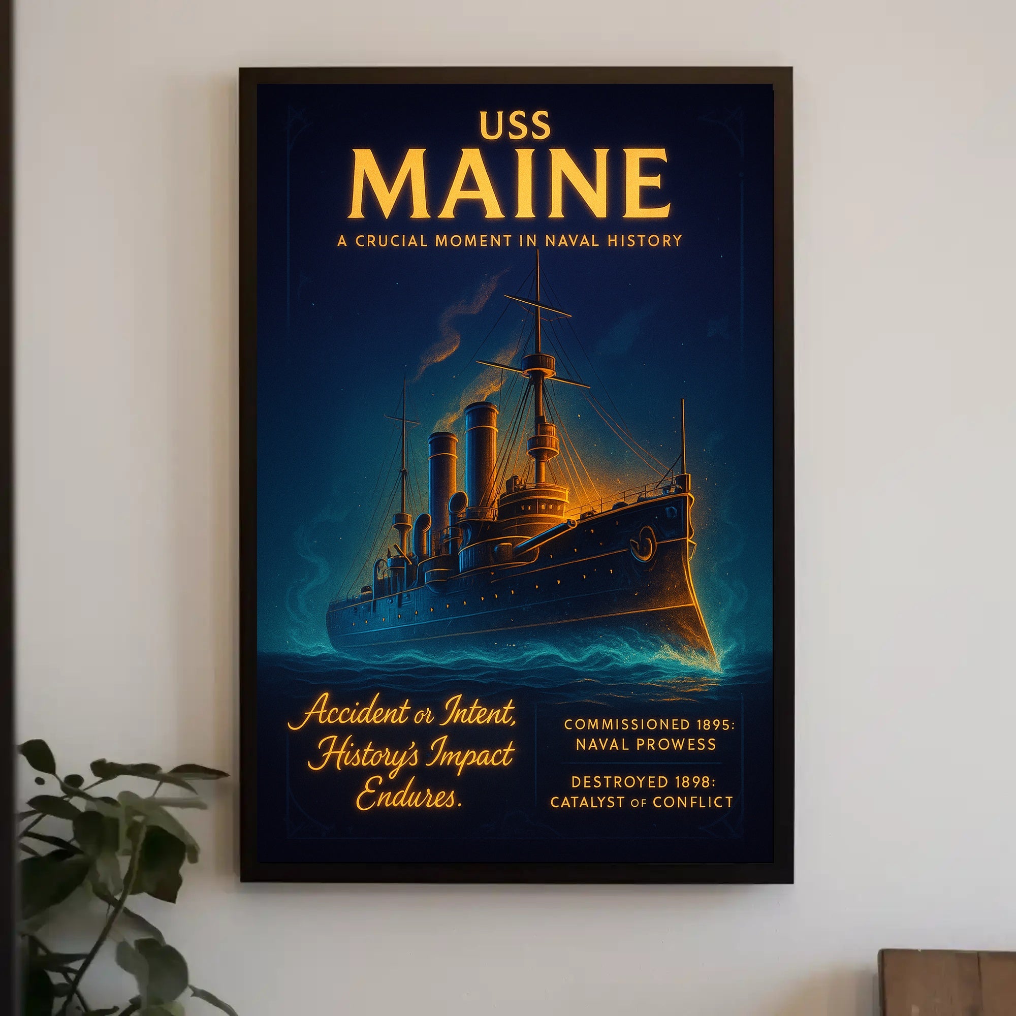 Uss Maine A Crucial Moment In Naval Poster PosterGoat
