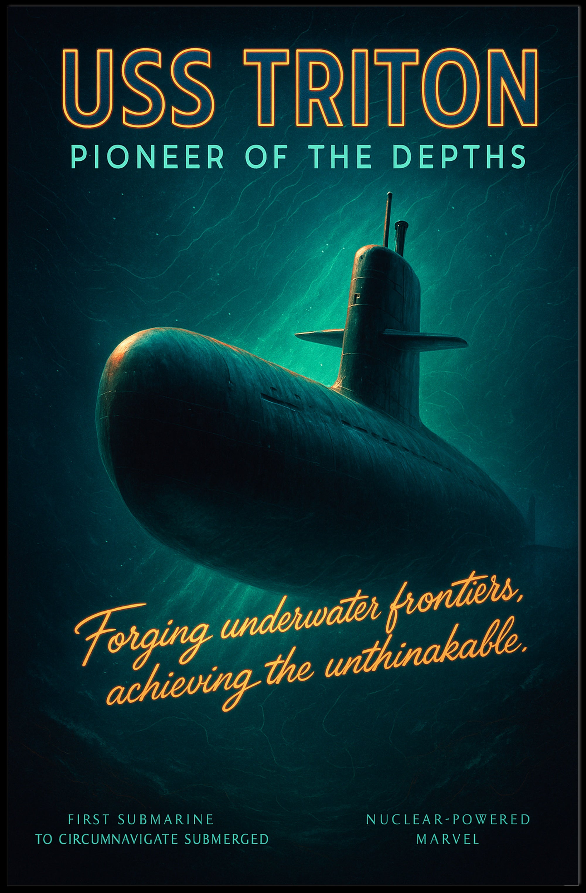 Uss Triton Pioneer Of The Depths Poster PosterGoat