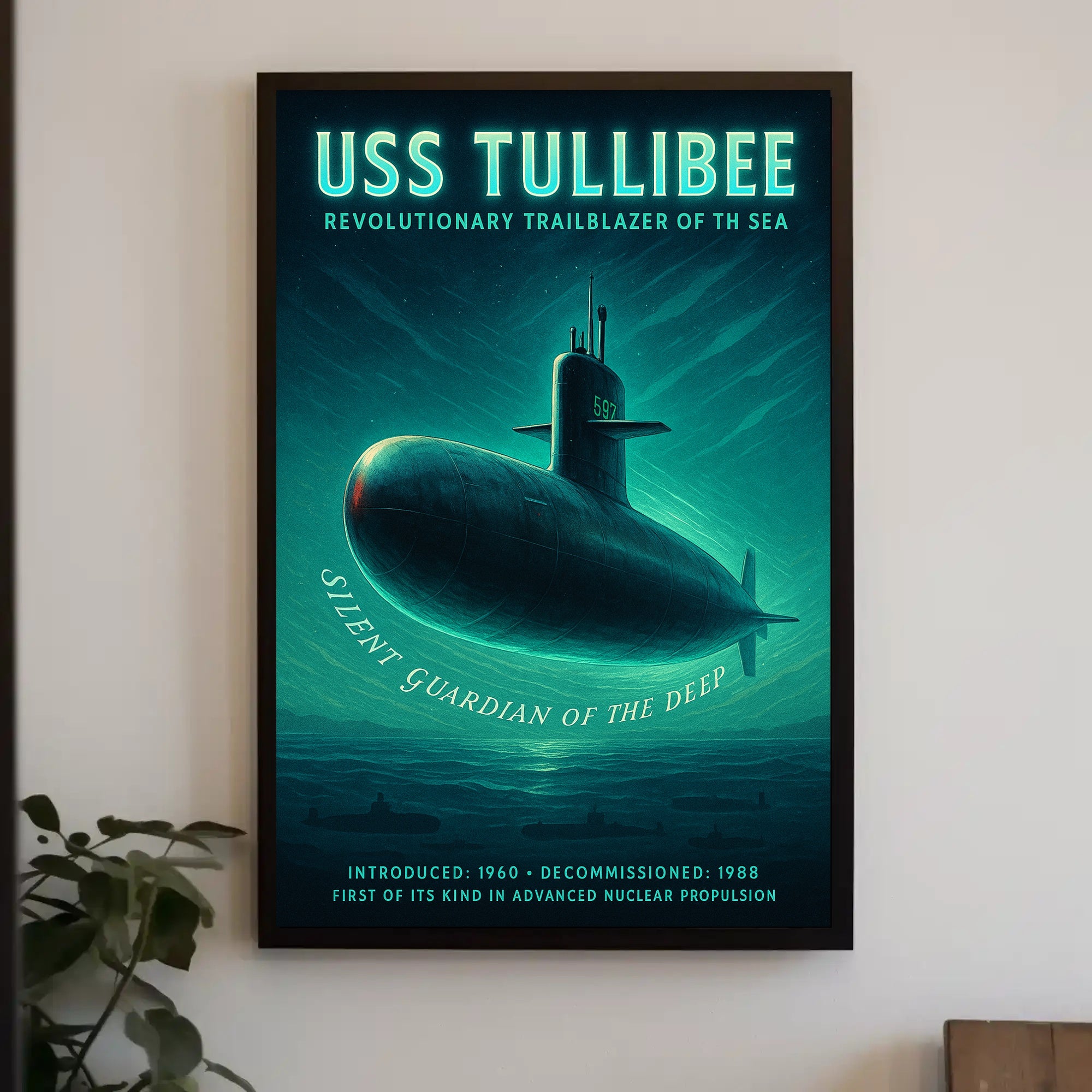 Uss Tullibee Silent Guardian Of The Poster PosterGoat
