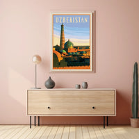 Uzbekistan's Timeless Heritage Vintage Travel Poster PosterGoat