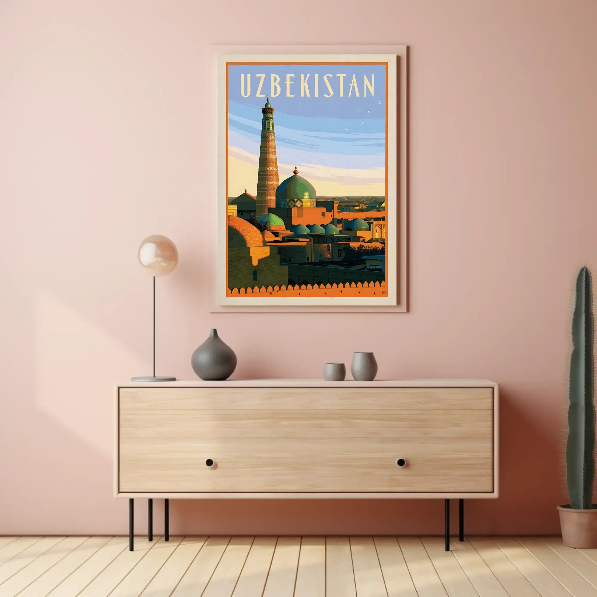Uzbekistan's Timeless Heritage Vintage Travel Poster PosterGoat