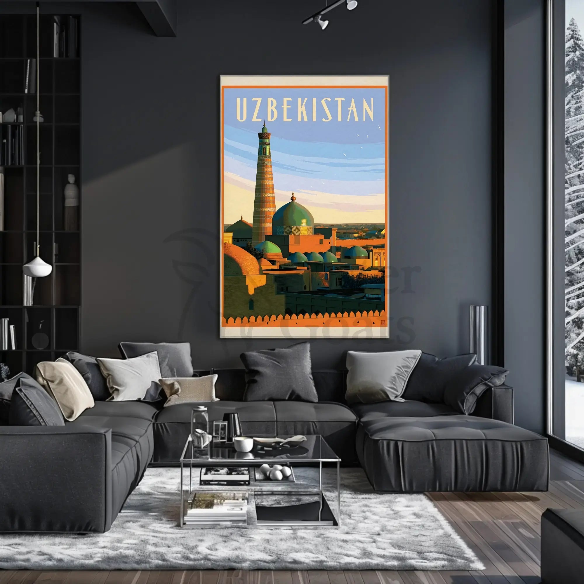 Uzbekistan's Timeless Heritage Vintage Travel Poster PosterGoat