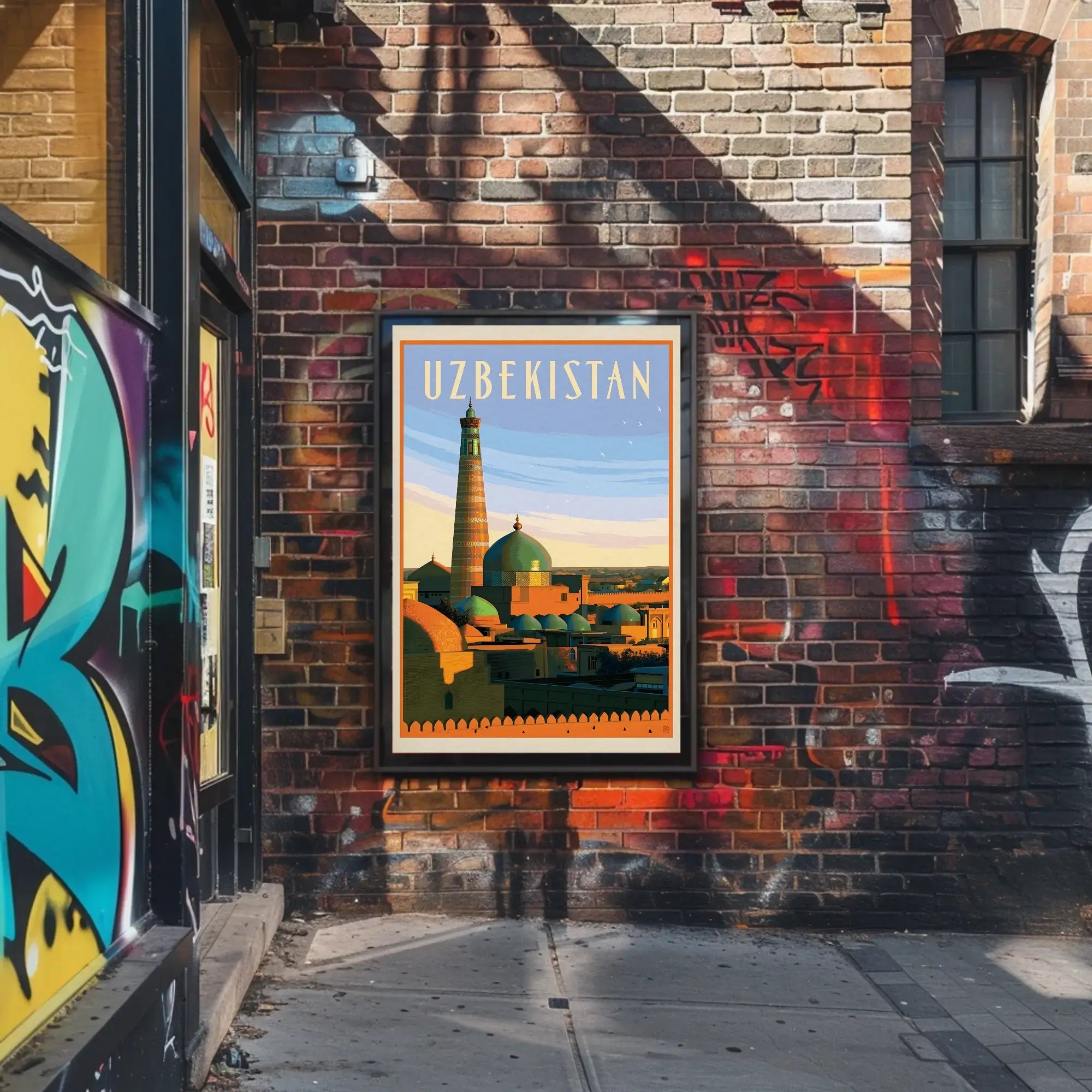 Uzbekistan's Timeless Heritage Vintage Travel Poster PosterGoat