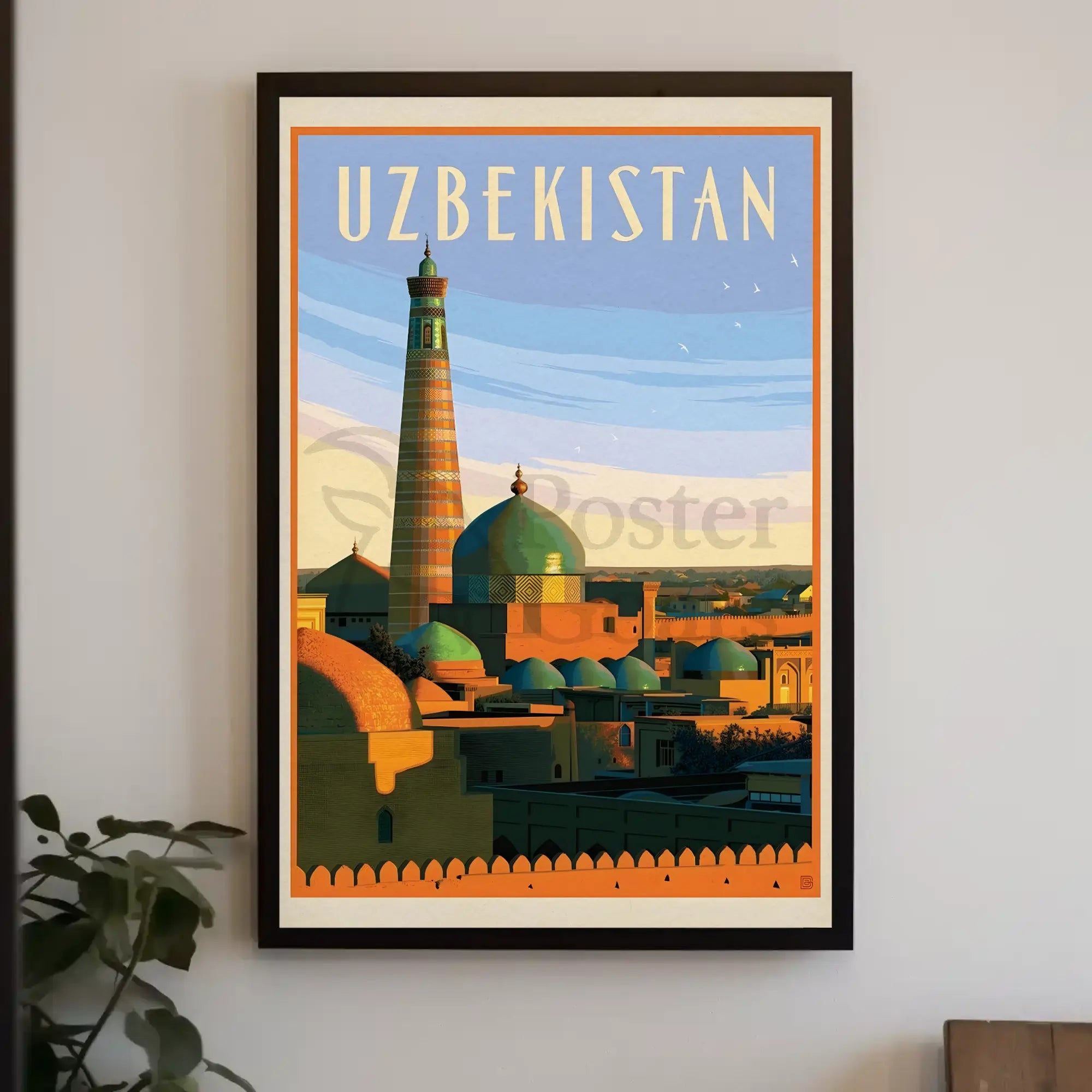 Uzbekistan's Timeless Heritage Vintage Travel Poster PosterGoat