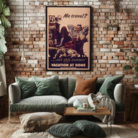 Vacation at Home WWII Propaganda Poster PosterGoat