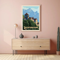 Vaduz Castle Travel Poster PosterGoat